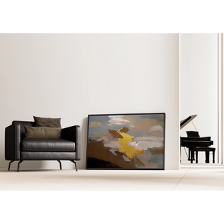 Abstrakt Tableau – Gylden Sky