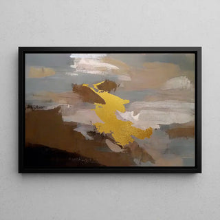 Abstrakt Tableau – Gylden Sky