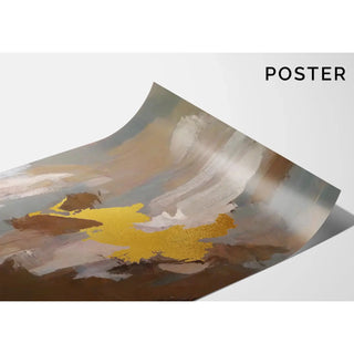 Abstrakt Tableau – Gylden Sky