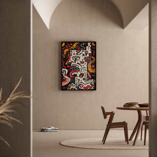 Pop Art-plakat - Opløst ansigt