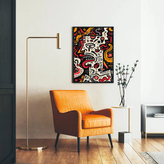 Pop Art-plakat - Opløst ansigt