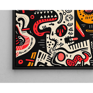 Pop Art-plakat - Opløst ansigt