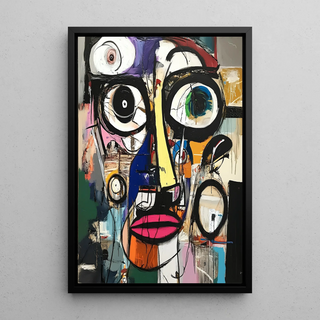Tableau Street Art – Brudt Ansigt