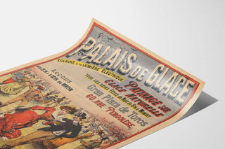 Vintage plakat af Palais de Glace - Skøjteløb på naturlig is