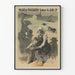 Vintage plakat af Palais du Trocadéro, dramatisk marinescene