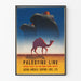 Vintage plakat Palestine Line - Retro maritime vægdekoration