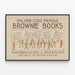 Plakat vintage Palmer Cox's berømte Brownie-bøger — indrammet kunstværk på væggen