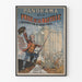 Vintage plakat af Stormningen af Bastillen og det gamle Paris