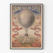 Vintage plakat af det store fangede ballon - Panorame af Paris