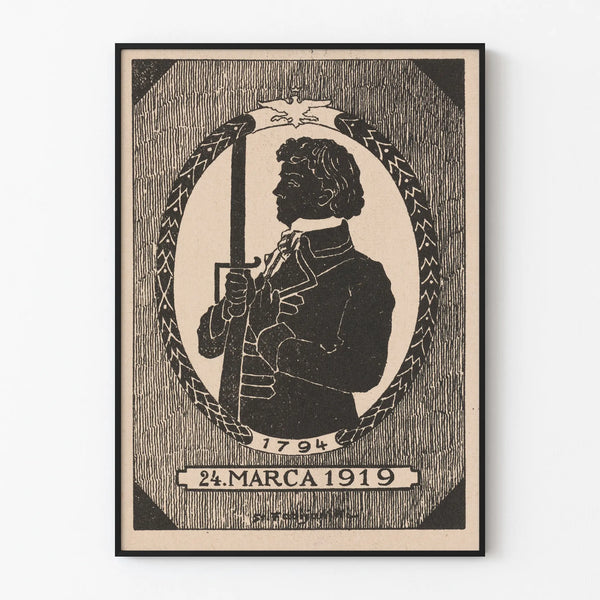 Mindeplakat for 125-årsdagen for Tadeusz Kościuszko's edsversbekendtgørelse