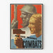 Vintage plakat af Ton Travail Combats - engageret vægdekoration