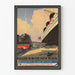 Vintage plakat af Paris-Havre-New York transatlantisk rejse