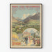Vintage plakat Paris Lyon Middelhavet Briançon vægdekoration