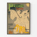Vintage plakat Passage Teater - Sensationel aprilprogrammering
