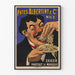 Vintage plakat Albertiny & Cie pasta - Retro vægdekoration