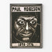 Plakat Portræt Linoleumstryk Paul Robeson 1898-1976