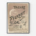 Vintage plakat af Pauvre Pierrot af Willette