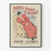 Vintage plakat 'Pauvres Hommes, Si L'on Voulait' - Retro vægdekoration