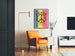 Plakat Peace Love farvet retro til vægdekoration vintage
