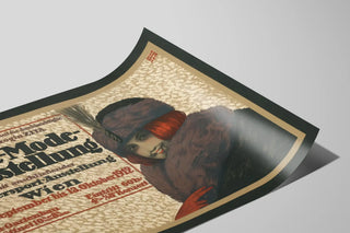 Plakat vintage Pelz-Mode-udstilling 1912 vægdekoration — visning af kunstværket