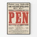 Vintage teaterplakat PEN, 1916