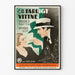 Vintage filmplakat Ett Farligt Vittne - Retro vægdekoration