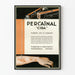 Vintage plakat Percainal CIBA - Retro farmaceutisk vægdekoration