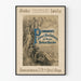 Vintage plakat for permanent kunstudstilling i Berlin