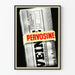 Vintage reklameplakat for Pervosine, foldet journal