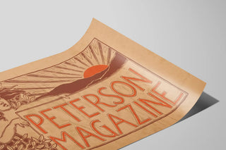 Poster vintage Peterson Magazine - Retro vægdekoration — visning af kunstværket
