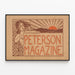 Poster vintage Peterson Magazine - Retro vægdekoration — indrammet kunstværk på væggen