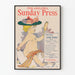 Vintage plakat Philadelphia Sunday Press Special Påske