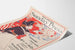 Vintage plakat Philadelphia Sunday Press 1896 - Patriotisk vægdekoration