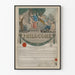 Gammel plakat af Philocôme Aubril Eneste ejer - Vintage vægdekoration