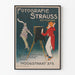 Vintage plakat af fotografi af Strauss Rotterdam til vægdekoration