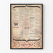 Vintage plakat for Pianola-koncert og begivenheder