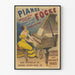 Vintage plakat af Focké klaver med guldmedalje, Paris 1889
