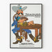 Vintage plakat med cowboy-kortspil Premium Bonds