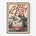 Dekorativ plakat med vintage billedplakater af Charles Hiatt