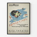 Vintage dekorativ plakat af Pinocchio med havfruer og hval