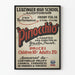 Vintage plakat Pinocchio skoleforestilling Leuzinger High School