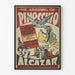 Vintage plakat af Eventyrene om Pinocchio - Børne vægdekoration