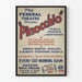 Vintage plakat af Pinocchio fra Federal Theatre