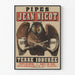 Vintage plakat Pipes Jean Nicot Iodiseret jord til vægdekoration
