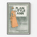 Vintage plakat af Plain Little Ann i grafisk harmoni