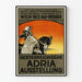 Vintage plakat fra østrigsk udstilling Adria 1913