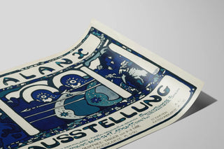 Plakat Kunstnerisk Phalanx-udstilling - Poster vægdekoration vintage — visning af kunstværket
