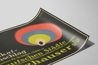 Plakat Vintage Plakatopslag Holzhauser - Vægdekoration — visning af kunstværket