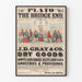 Gammel reklameplakat J.D. Gray & Co. ved Bridge End
