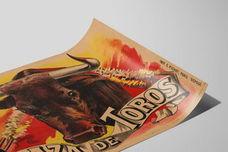 Plakat vintage Plaza de Toros dekorativ — visning af kunstværket
